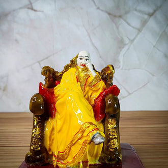 Guruji Swaroop Murti Resin Handmade sculpture Idol ( Yellow ) - 0