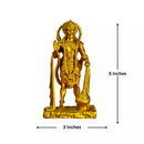 Indian Handicraft Golden Colour Shri Hanuman Idol-7