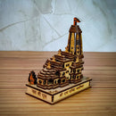 Shri Ram Mandir Ayodhya 3D Model Wooden Hand Carved Temple Decorative Showpiece-7