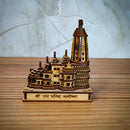 Shri Ram Mandir Ayodhya 3D Model Wooden Hand Carved Temple Decorative Showpiece-2