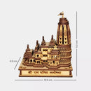 Shri Ram Mandir Ayodhya 3D Model Wooden Hand Carved Temple Decorative Showpiece-6