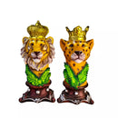 Indian Handcraft Lion Couple Statue for Home Decor Showpiece-1