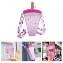 Kawaii Watermelon Ice Cream Sippers with Strap and Stickers-8