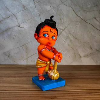 Handcrafted Baby Bal Hanuman ji Bajrangbali Idol for Home Decor - 0
