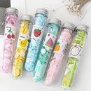 Travel Outdoor Foaming Flower Paper Soap Slice Holder Box Tube-1