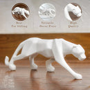 Decorative Black Jaguar Panther Statue Showpiece Leopard Resin Animal Sculpture Decorative Showpiece-3