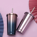 Double Wall Vacuum Insulated Tumbler with Steel Straw and Lid-7