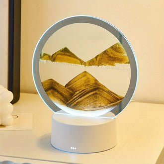 Buy orange 1pc Blue Mountain Pattern Decoration Craft, Round Plastic Home Ornament For Home Decor