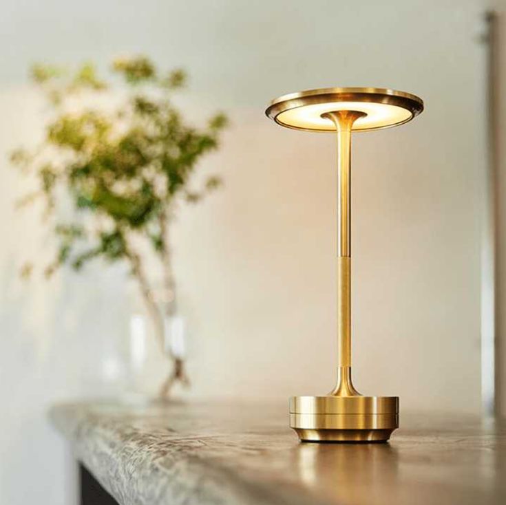 Buy gold Rechargeable LED table lamp