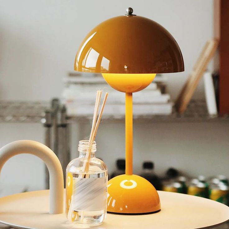 Buy yellow Rechargeable LED table lamp