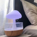 Rain Cloud Humidifier Water Drip, Mushroom Humidifier Waterfall Lamp, Mushroom Diffuser, Cloud Humidifier Rain Drop, Rain Sounds for Sleeping, Rain Cloud Diffuser-3