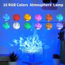 Dynamic Rotating Water Ripple Night Light, Color Changing Crystal Lamp with Remote-3