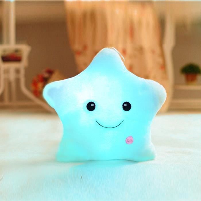 Buy blue Twinkle Star Glowing LED Night Light Plush Pillows Stuffed Toys (Available in Blue, Pink, Purple, Yellow, White)