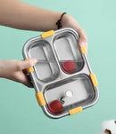 3 Compartment Stainless Steel Leakproof Lunchbox-6