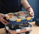 3 Compartment Stainless Steel Leakproof Lunchbox-4