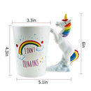 Unicorn Mug 3D Creative Art Coffee Mug Ceramic Milk Cups Travel Mug with Unicorn Handle-5