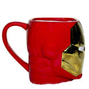 Coffee Tea Mug, Birthday Gift for Girls and Boys, Ceramic Coffee Mug, Iron Man Coffee Mug (Red & Silver, 500 ml)-6