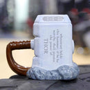3D Ceramic Thor Hammer Mug Avenger Tea Mugs 1-Piece, Grey (500 ml)-4