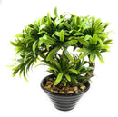 Bonsai Artificial Plant with Brown Pot (Green Color)-1