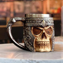 3D Skull Bone Stainless Steel Coffee Mug-3
