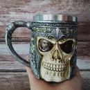 3D Skull Bone Stainless Steel Coffee Mug-1