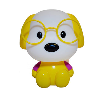 Table Lamp, Night Lamp for Kids, Cute Dog LED Table Lamp, Desk Table Lamp for Kids Bedroom (Yellow & White) - 0