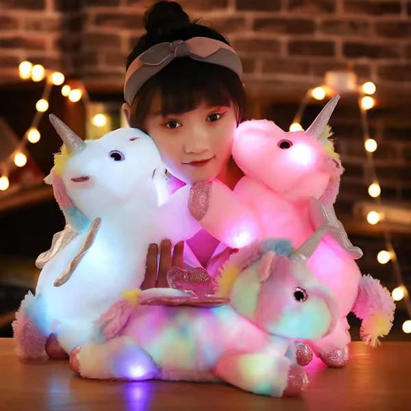 Magical Unicorn LED Light Plush Toy Pillow - 0