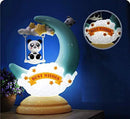 Moon Cartoon LED Soft Light Desk Table Lamp for Kids & Baby (Blue)-1