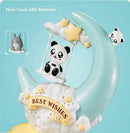 Moon Cartoon LED Soft Light Desk Table Lamp for Kids & Baby (Blue)-6