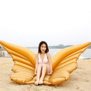 Butterfly Wings Float Mat,Inflatable Floating Row PVC Water Bed Pool Beach Toys Swimming Floating Row (Gold)-6