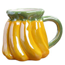 Banana Shape Ceramic Mug for Tea, Milk, Coffee Cup for Fruit Lovers-1