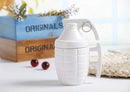 3D Ceramic Army Style Grenade Mug with Lid Coffee Tea Mug - 1 Piece, White, 280ml-6