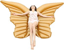 Butterfly Wings Float Mat,Inflatable Floating Row PVC Water Bed Pool Beach Toys Swimming Floating Row (Gold)-5