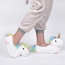 Cute Cartoon Unicorn Slippers, Fluffy Plush Warm Comfortable Lounge Shoes, Soft Cozy Plush House Shoes For Women-3