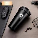 Double Wall Vacuum Insulated Travel Stainless Steel Tea Coffee Flask Thermos Mug Tumbler with Flip Lid Mesh Strainer Hot and Cold for 6 Hours-1