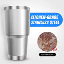 Stainless Steel Tumbler, Insulated Coffee Tumbler Cup with Lid Mug Double Wall Water Travel Coffee Cup for Home, Office, 880 ML (Yellow Red)-4