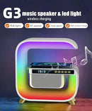 RGB LED Speaker Rgb Night Lamp with app Wireless Charger Alarm Clock Desk Lamp Wireless Charging Wakeup Light-1