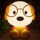 Table Lamp, Night Lamp for Kids, Cute Dog LED Table Lamp, Desk Table Lamp for Kids Bedroom (Yellow & White)-1