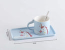 Unicorn Ceramic Coffee Mug with Tray/Saucer-7