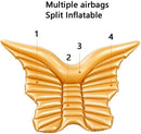 Butterfly Wings Float Mat,Inflatable Floating Row PVC Water Bed Pool Beach Toys Swimming Floating Row (Gold)-8