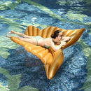 Butterfly Wings Float Mat,Inflatable Floating Row PVC Water Bed Pool Beach Toys Swimming Floating Row (Gold)-3