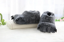 Wolf Slippers Plush Lining Non Slip Winter House Slippers for Couples Christmas Gift (Universal Size)-3