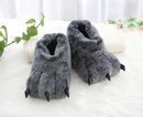 Wolf Slippers Plush Lining Non Slip Winter House Slippers for Couples Christmas Gift (Universal Size)-1