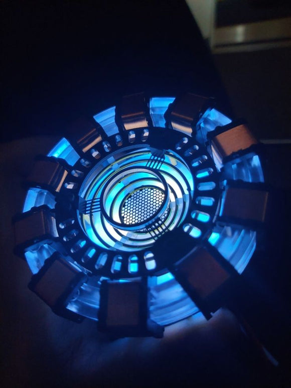 Iron Man Arc Reactor MK1,with LED Light, Tony Stark has a Heart Touch Sensitive Motion Lamp