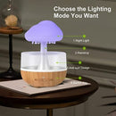 Rain Cloud Humidifier Water Drip, Mushroom Humidifier Waterfall Lamp, Mushroom Diffuser, Cloud Humidifier Rain Drop, Rain Sounds for Sleeping, Rain Cloud Diffuser-4