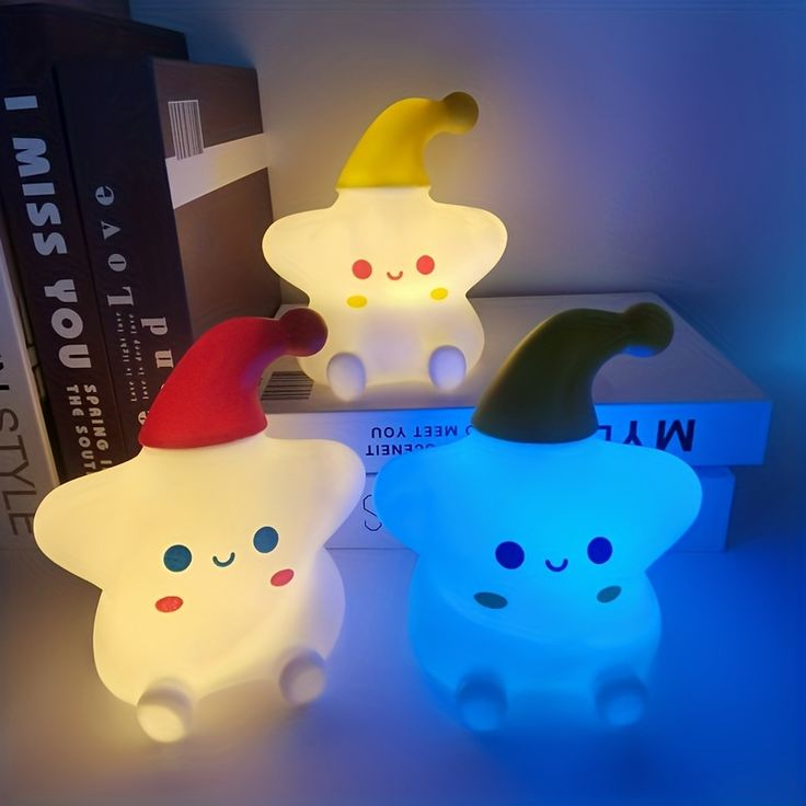 Creative Star Night Light Cartoon Soft Lamp Children Bedroom Bedside Night Light Cute Child Graduation Gifts Home Decoration