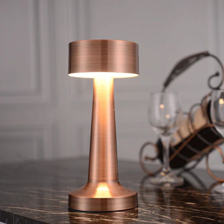 Buy rose-gold Rechargeable LED table lamp