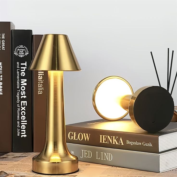 Buy gold Rechargeable LED table lamp