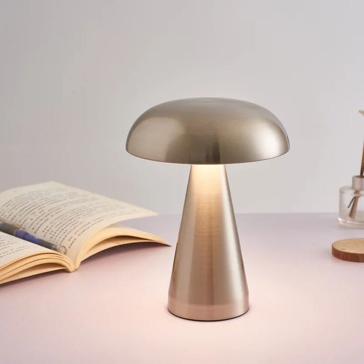 Buy silver Rechargeable LED table lamp